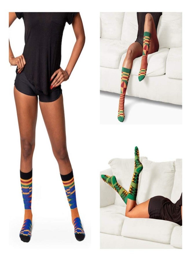 ADVANSYNC Premium Kente Cloth Socks (9-12, 3 Pack Bundle No 1) - Image 5